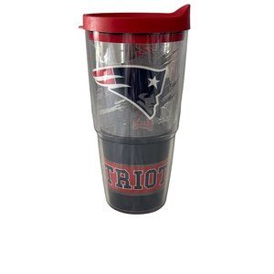 Tervis 24 ounce Patriots plastic travel cup hot / cold made in USA NFL football